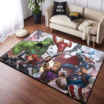 Superhero Graphic Area Rugs With 3D Digital Prints For Living Rooms, Bedrooms, - £64.47 GBP