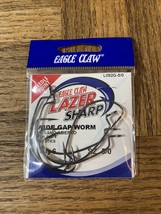 Eagle Claw Lazar Sharp Wide Gap Worm Hook Size 5/0-Brand New-SHIPS N 24 HOURS - £11.52 GBP