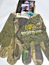 Work Gloves Southern Miss Golden Eagles Mens One Size Camo NEW Garden OSFM Adult - £8.31 GBP