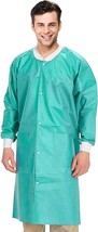 10ct Teal SMS Disposable Lab Coats Large - £26.01 GBP