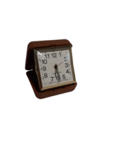 Vintage German Westclox Travel Alarm Clock W/Hard Shell Case -NOT WORKING - £5.45 GBP