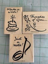 Stampin Up Notable notes rubber stamp set #1 - £3.93 GBP