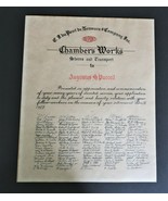 Vtg 1959 DUPONT Chambers Works Stores Transport Notice Autographs Rare E... - $29.99