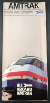 Vintage 1983 Amtrak National Train Timetables Railroad -- All Aboard Amtrak - $9.49