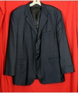 MAZZONI Navy Blue Men&#39;s Sports Coat Jacket Blazer 46 R 3 Button - €16,44 EUR