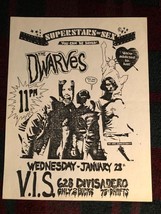 DWARVES Punk Flyer &#39;87 8.5x11 VIS San Francisco vtg kbd hardcore rock - $30.00