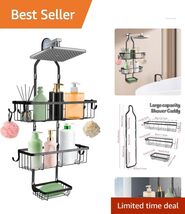 Versatile Shower Organizer - Adjustable Rustproof Caddy with Hooks for S... - $47.47