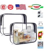Portable TSA Compliant Clear Travel Bags - Waterproof Makeup Organizer Set - $22.57 CAD