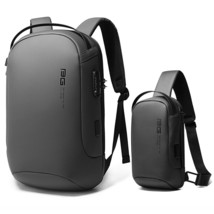 2022BANGE New Men Waterproof Laptop Backpack 15.6 Inch Daily Work Business Backp - £129.64 GBP