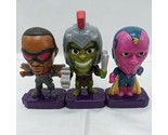 Lot Of (3) 2020 Marvel McDonald&#39;s Happy Meal Toys Hulk Falcon Vision - $12.82