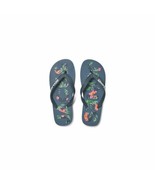 Men&#39;s Flip Flops Jack &amp; Jones FWLOGO PALM PRINT 12230642 Navy Blue - £48.20 GBP