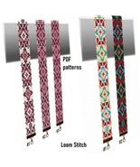 Cuff Bracelet patterns, Loom-Square Stitch, Miyuki Delica and Preciosa, ... - $6.78 CAD+