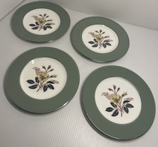 Four Vintage Wedgwood England Greenwood Bone China 6” Bread Butter Side Plates - £14.26 GBP