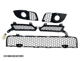 09-15 Mitsubishi Lancer Ralliart Front Bumper Grille Grill Foglamp Cover Set Oem - $118.80