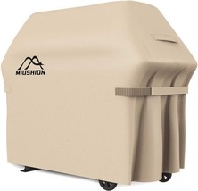 Beige Grill Cover 60&quot; Waterproof for Weber Brinkmann Charbroil Holland J... - £23.60 GBP
