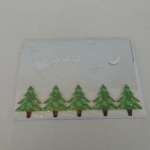 Paper Magic Group Christmas Greeting Card Winter Trees Santa Reindeer Ni... - £3.17 GBP
