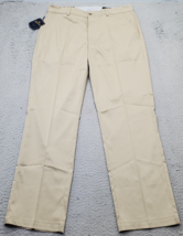 Tourney Golf Performance Pants Men&#39;s 33/30 Brown Moisture Wicking Stretc... - $29.41