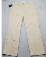 Tourney Golf Performance Pants Men&#39;s 33/30 Brown Moisture Wicking Stretc... - $29.41