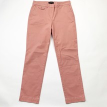 Talbots Womens Chino Pants Orange Size 6 Tapered Leg Flat Front Slash Pocket - £27.68 GBP