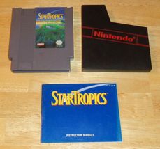 Nintendo NES StarTropics Star Tropics Video Game, w/ Manual, Tested/Working - £19.99 GBP