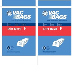 Dirt Devil Vacuum Bags Style F 6  Pack by DVC - £7.01 GBP