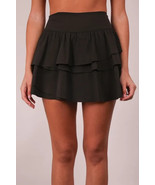 Very J Active Skirt with Shorts Women’s Tiered Ruffle Tennis Workout Skort - $44.00
