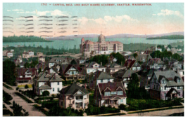 No. 1761 Capital Hill &amp; Holy Names Academy Seattle WA Mitchell Postcard. Posted - £9.96 GBP