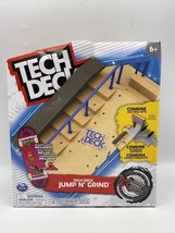 TECH DECK JUMP N GRIND X-Connect Park Ramp Set &amp; TOY MACHINE FINGER SKAT... - £27.85 GBP