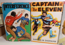 Harold Sherman Footabll Sports Stories Interference Captain Of Eleven Its A Pass - £46.38 GBP