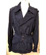 DIESEL Women&#39;s Belted Trench Coat Sz.-XL Navy - £39.22 GBP