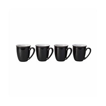 Denby Elements 4 Piece Coffee Beaker/Mug Set, Black  - $2,323.97 MXN