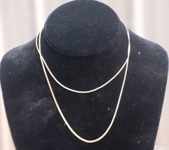 Gold Tone Chain Necklace Jewelry Vintage 30&quot; - £7.92 GBP