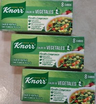 3X Knorr Vegetales Sazonador / Vegetable Bouillon -3 Boxes Of 84g Ea - Free Ship - $14.50