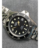  Vintage TAG HEUER 1000 980.013 Black Dial 844 Monnin Dive Watch - £757.02 GBP
