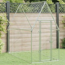 vidaXL Chicken Cage Silver Galvanized steel 78.7 x 39.4 x 74.8 in - $4,887.92 MXN