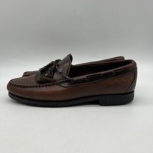 Allen Edmonds Mens Nashua Dress Shoes Brown Leather Slip On Loafer Size 10 - £21.90 GBP