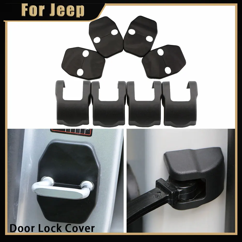 8Pcs ABS Car Anti-Rust Door Lock Cover Door Stopper Case Protector for  ... - $46.14