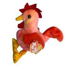 Strut the Rooster 1996 Retired TY Beanie Baby PE Pellets Bird Excellent ... - $6.80