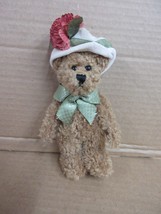 NOS Boyds Bears 1364 White Floral Hat Green Bow Archive Collection B97 E - $22.09