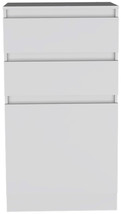 23" White Two Drawer Standard Chest - $4,146.03 MXN