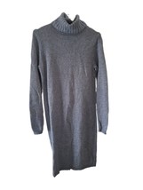 J. Crew Gray Turtleneck Long Sleeve Sweater Dress - £19.19 GBP