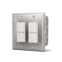 Infratech Single Dual Duplex Stack Switch Stainless Steel Wall Plate and... - £244.42 GBP