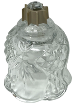 HOMCO Clear Glass Fluted Tulip Peg Votive Candle Holder Scalloped Edge - 4" image 2