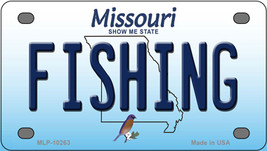 Fishing Missouri Novelty Mini Metal License Plate Tag - £11.70 GBP
