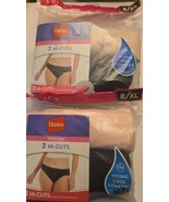 Hanes Women's 100% Cotton Hi-Cuts 2 Pack Lot of 2 - Total of 4 Size 8 - €14,45 EUR Hanes Women's 100% Cotton Hi-Cuts 2 Pack Lot of 2 - Total of 4 Size 8 - €14,45 EUR