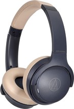 Audio-Technica Bluetooth Wireless On Ear Headphones - Navy/Beige - £78.75 GBP