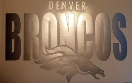 Denver Broncos Vinyl Die Cut Car Decal Sticker 8in - Free Shipping - £11.19 GBP