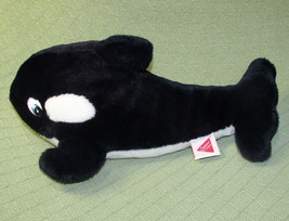 Vintage Dakin Free Willy 2 Orca Killer Whale 15" Stuffed Animal 1995 Warner Bros - $12.60