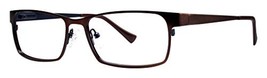 GVX537 Men&#39;s Glasses - GVX Stainless Steel Collection Frames - Brown/Blue 52-16- - £117.85 GBP