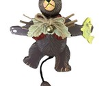 Katherine&#39;s Collection Jumping Jack Wooden Brown Bear Christmas Ornament... - $17.42